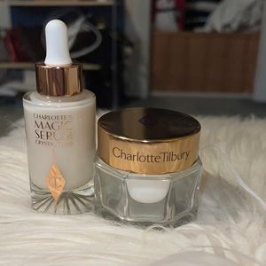 Charlotte Tilbury magic serum (1.0 fl oz) and magic cream (1.0 fl oz)